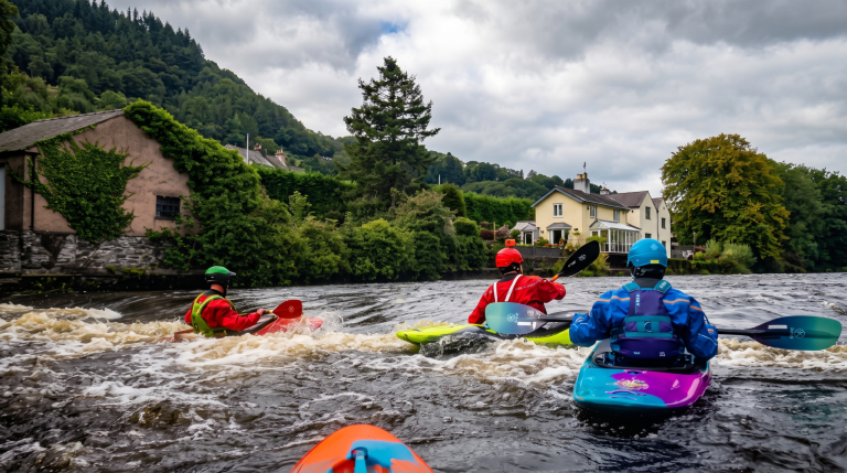 kayakers